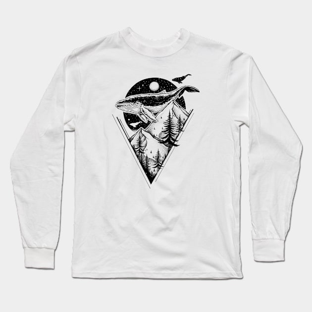 FLOATING IN THE AIR Long Sleeve T-Shirt by thiagobianchini